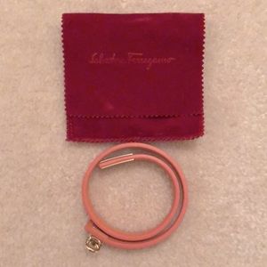 Salvador ferragamo leather bracelet